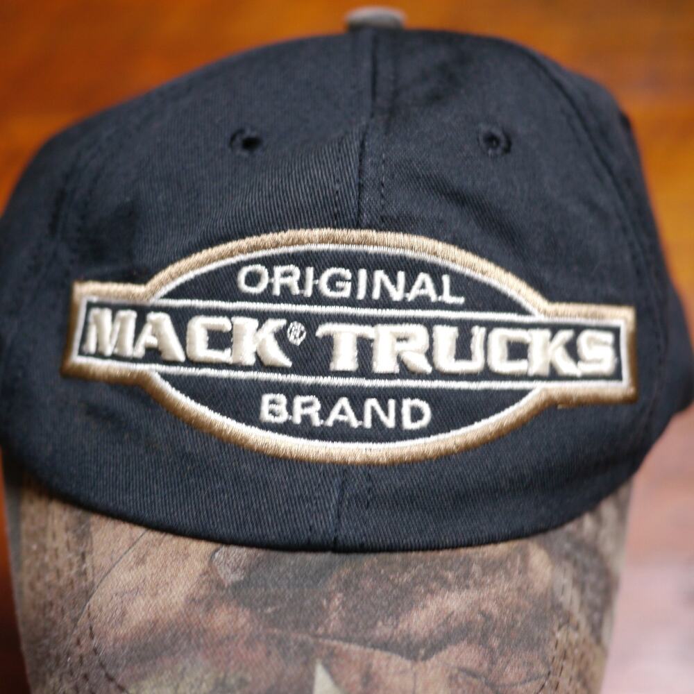 MACK TRUCKS Original Brand Woodland Camo Hunting Black Cotton Baseball Cap Hat